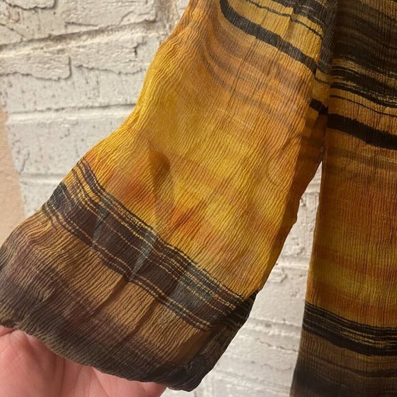 Anne Klein Striped Blouse M - Picture 6 of 11